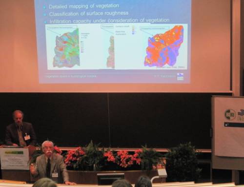 Der Hausherr, Prof. Nachtnebel, beschrieb in einem launigen Vortrag, dass Modellierer oft allzu wenig vom Objekt wissen. Dennoch - und das wurde dem schmunzelnden Publikum gut hergeleitet - "funktonieren die Modelle irgendwie...".  :-)
