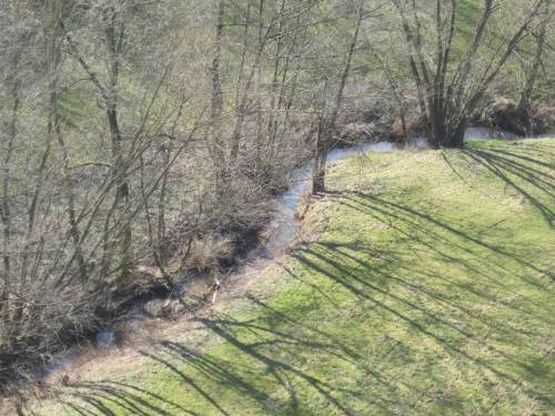 Nochmal Reiherbach, dicht unter der Brücke. Warum werde ich das Gefühl nicht los, dass etwas nicht stimmt?