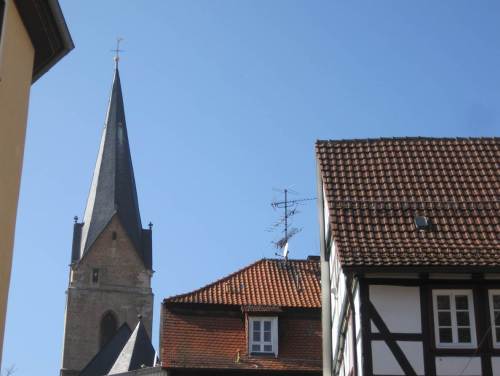 Fast am Geburtshaus: St. Nikolai.