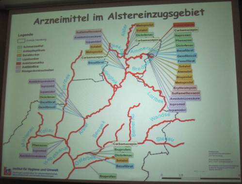Arzneimittel im Alstersystem - hier wie anderswo: Es bleibt im Gewässerschutz viel zu tun!