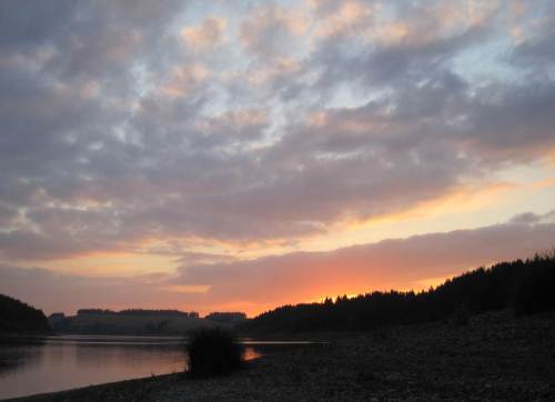 Sonnenuntergang Rappbodetalsperre