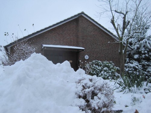 Das ist ja ein ordentlicher Haufen geworden, nur von der Auffahrt.