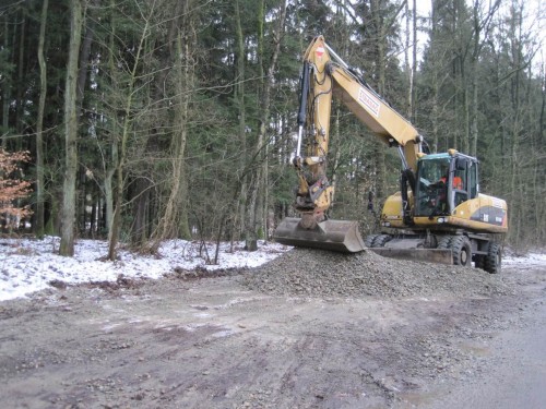 Und schon ist das Großlager fast geräumt. - Mehr demnächst in diesem Blog, wenn in 2 Tagen die Abnahme des Ganzen erfolgt.
