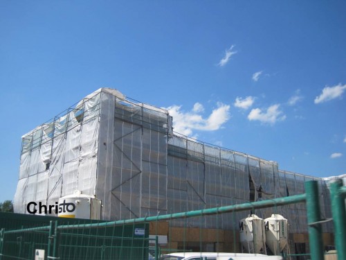 Nicht nur zu sehen, auch zu lesen: Christo was here.