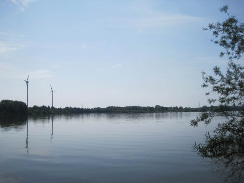 Blick über das Freiwasser gen Südosten - irgendwo müssen die über 40 ha Wasserfläche ja herkommen.