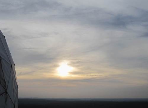 Langsam verabschiedet sich die Sonne.