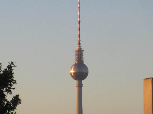 Projektionsfläche Fernsehturm.