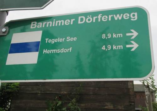 Wir starten am Barnimer Dörferweg.