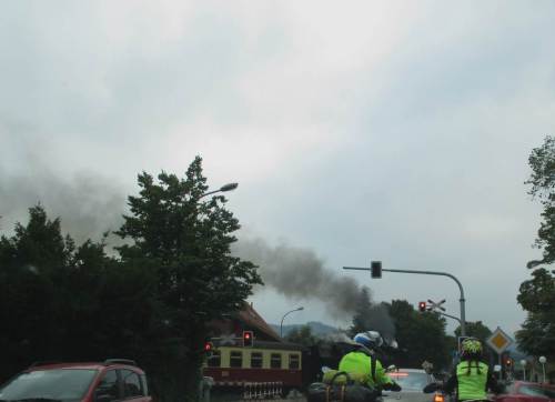 Die Brockenbahn, puh, stinkt die - muss das für immer so bleiben?! - sahen wir auf fast jeder Tour.