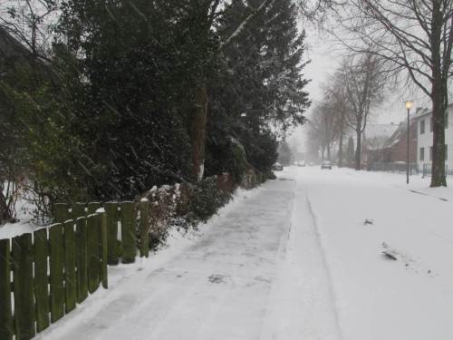 Räumen ist angesagt - ggf. inklusive Straße bis zur Mitte - so nötig.