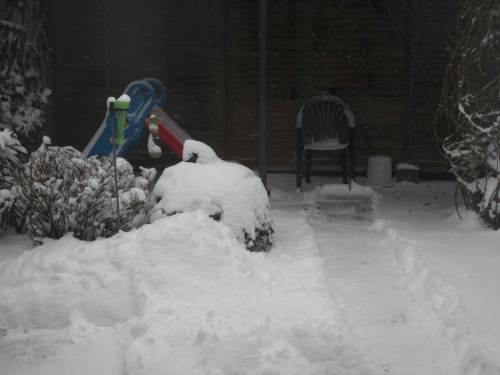 Langsam wird es dunkel. Mal abwarten, wie es morgen früh aussehen wird.