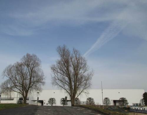 Gen Norden - green and white harbour front.
