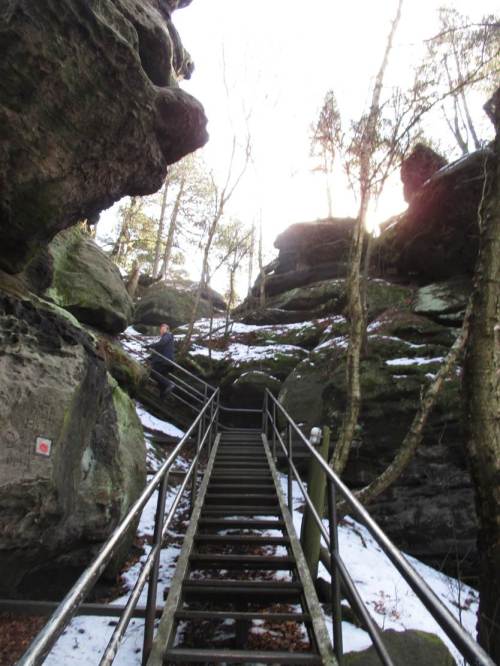 Die Besteigung geht doch besser als anfangs gedacht.