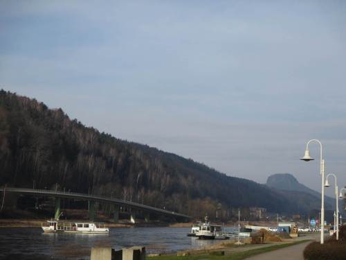 Morgendlicher Eindruck an der Elbe, Bad Schandau.