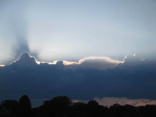 Der Blick zum Himmel sagt, es ist Zeit, umzukehren.