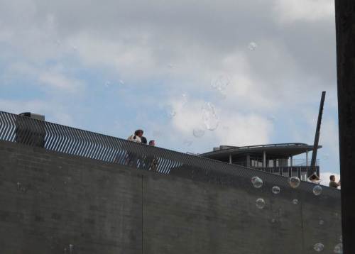 Und zur Begrüßung - Seifenblasen!