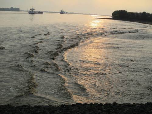 Schwell und Sunk - eine Querströmung entwickelt sich.