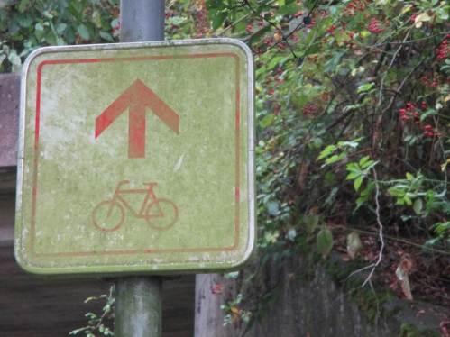 Insgesamt sind die Radstrecken gut ausgeschildert. Nur gelegentlich wurde mal ein Schild auf der Reinigungstour übersehen - macht nix.