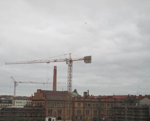 Von den Farben her fast die Kulturbrauerei - wir sind diesmal aber woanders untergebracht.