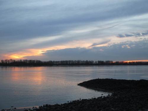 An der Landesgrenze, mein "Aufstieg" beginnt.