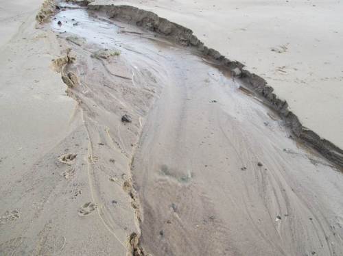 HydraulikModell 1 - Prall- und Gleithang, Stromstrich windet sich.