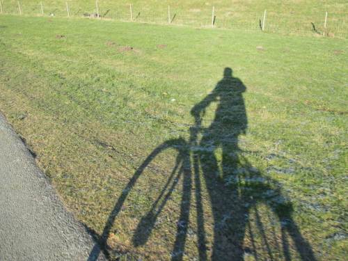Optische Täuschung - ein ganz normales Fahrrad ...