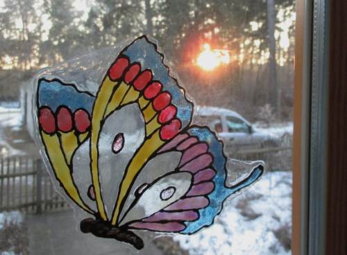 Sonnenuntergang - es wird Zeit, zum Anglervortrag zu fahren.